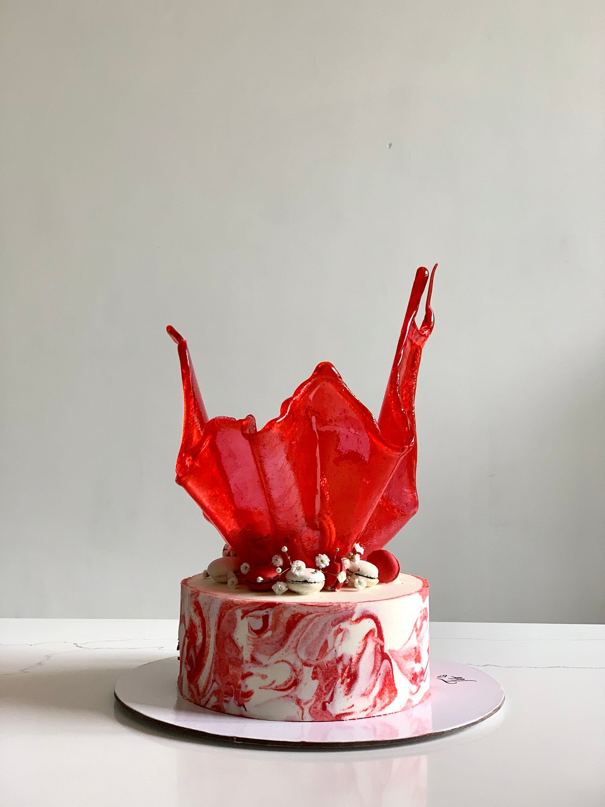 Isomalt cakes from The Sinful Spoon, clear sugar substitute in rectangular blocks for confectionery use.