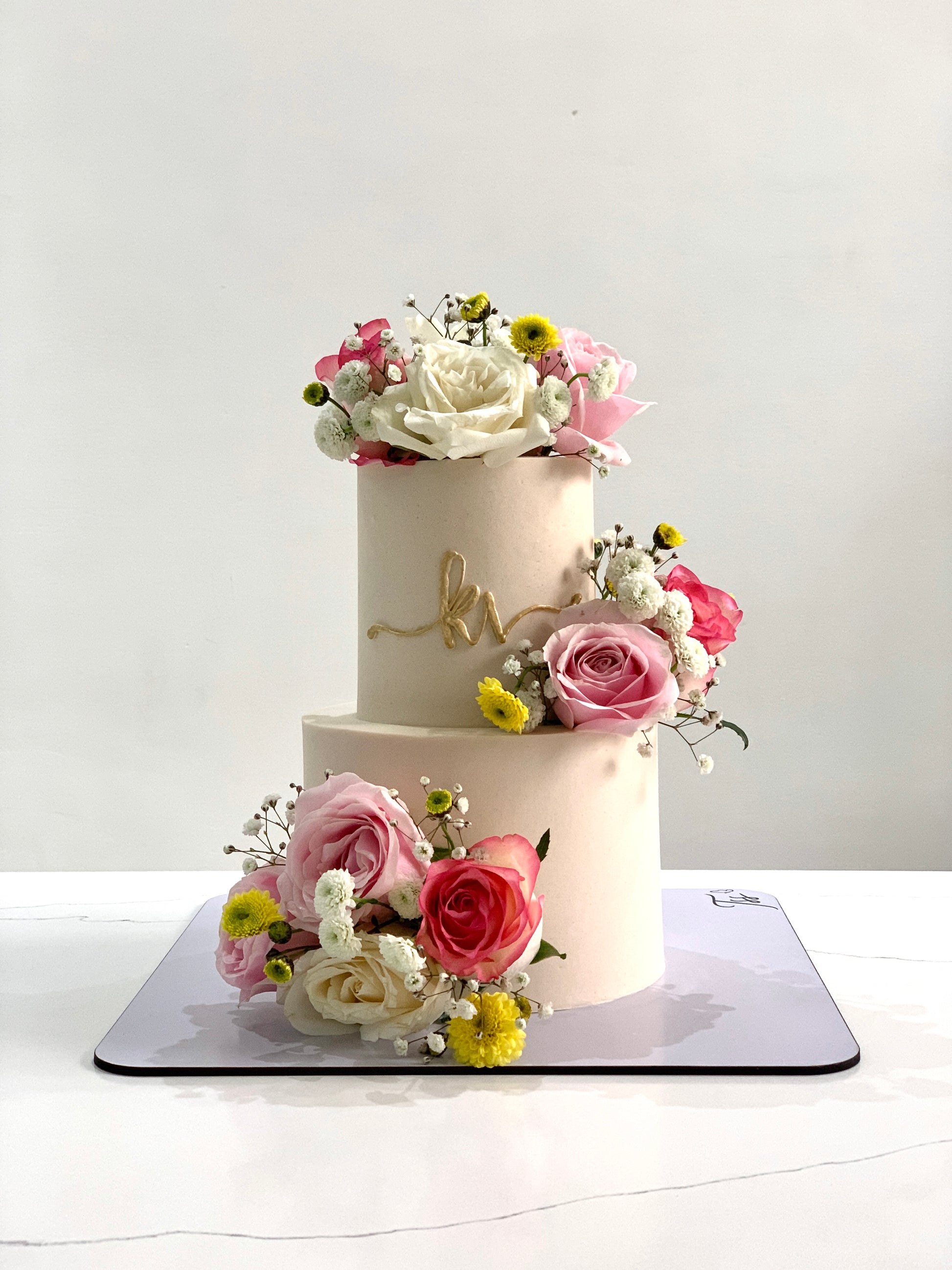 Tiered - Floral Cakes by The Sinful Spoon