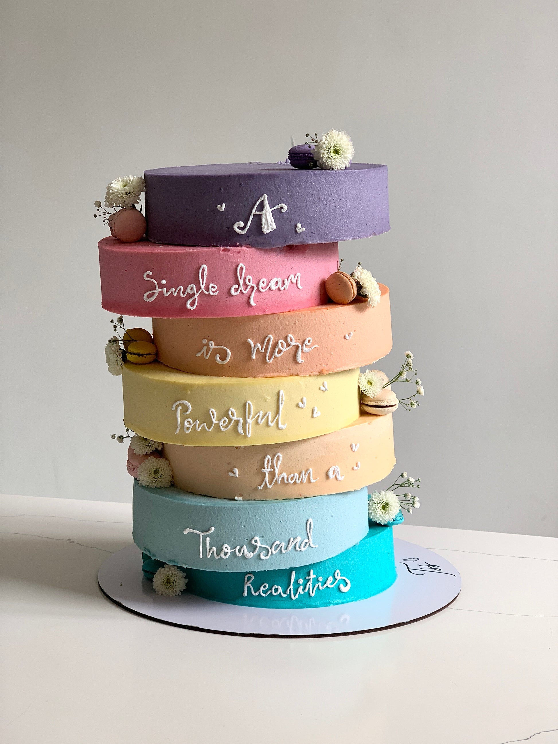 Asymmetrical Cakes by The Sinful Spoon