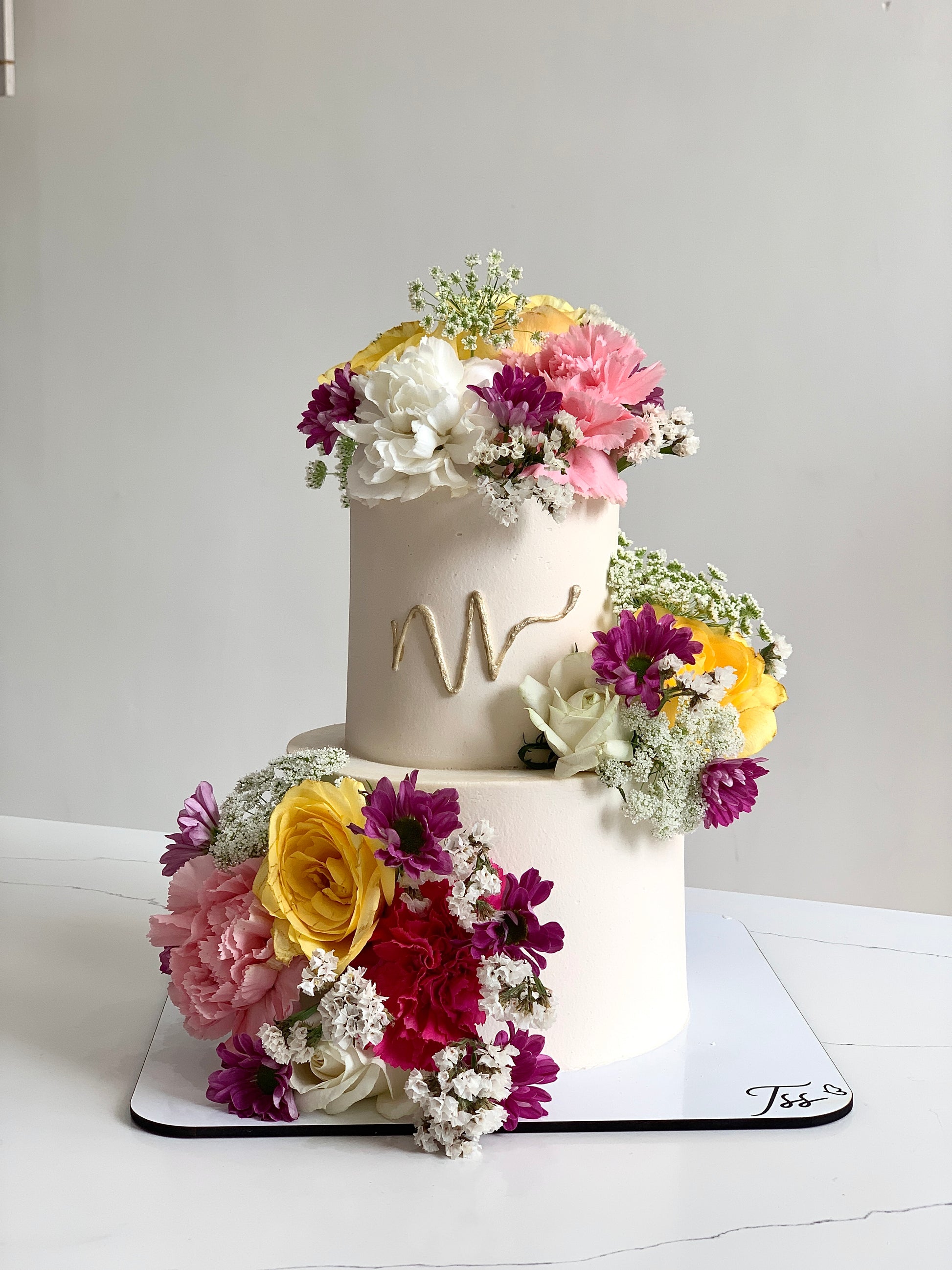 Tiered - Floral Cakes by The Sinful Spoon