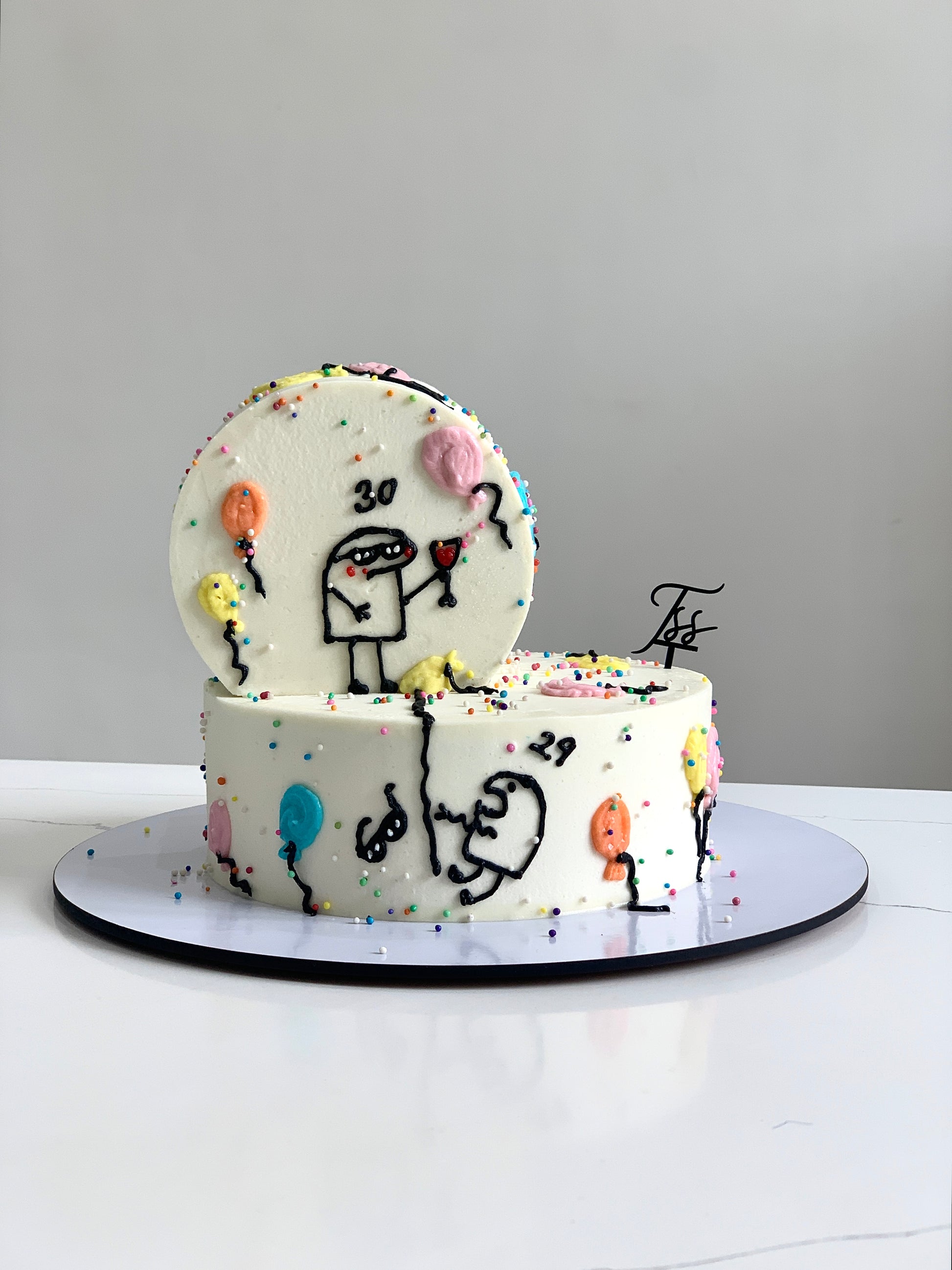 Inverted Cakes by The Sinful Spoon