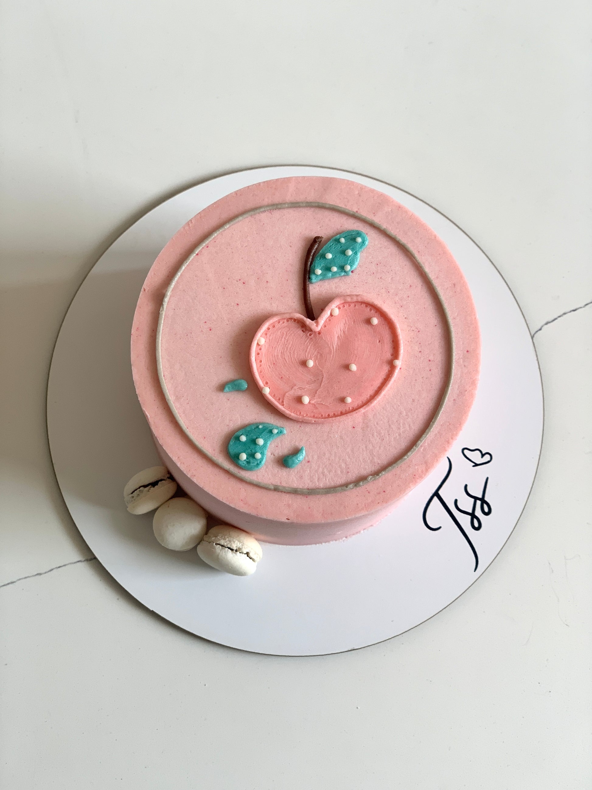 Buttercream illustration cake by The Sinful Spoon featuring colorful, detailed floral and whimsical designs on a layered cake.