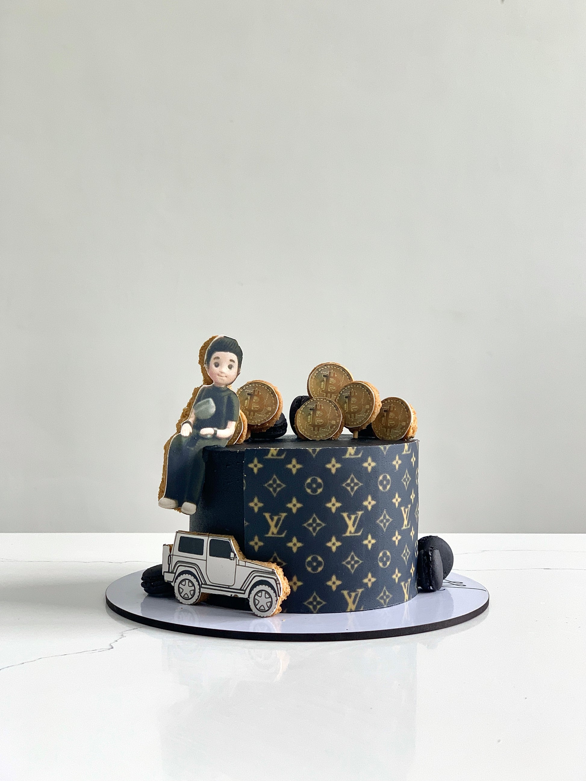 Edible paper cakes from The Sinful Spoon displayed with colorful, decorative layers and intricate edible designs.