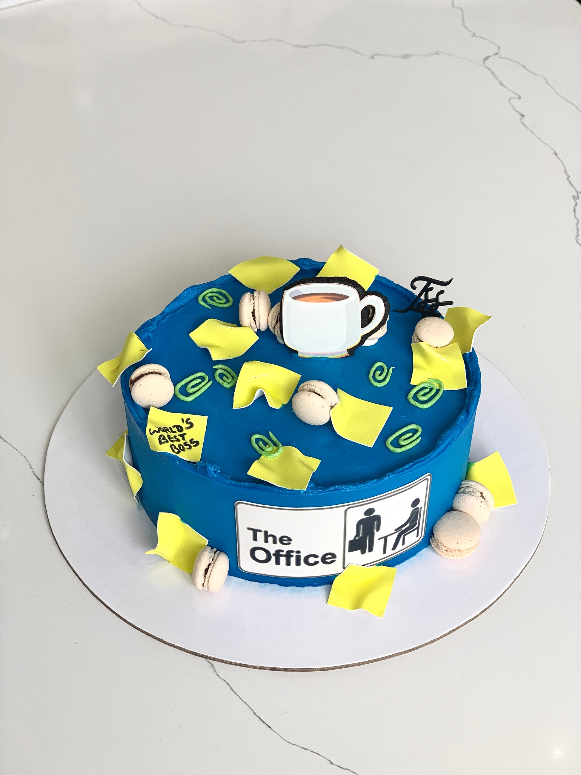 Colorful edible paper cake decoration from The Sinful Spoon, featuring vibrant, detailed designs on edible paper for cake decoration.
